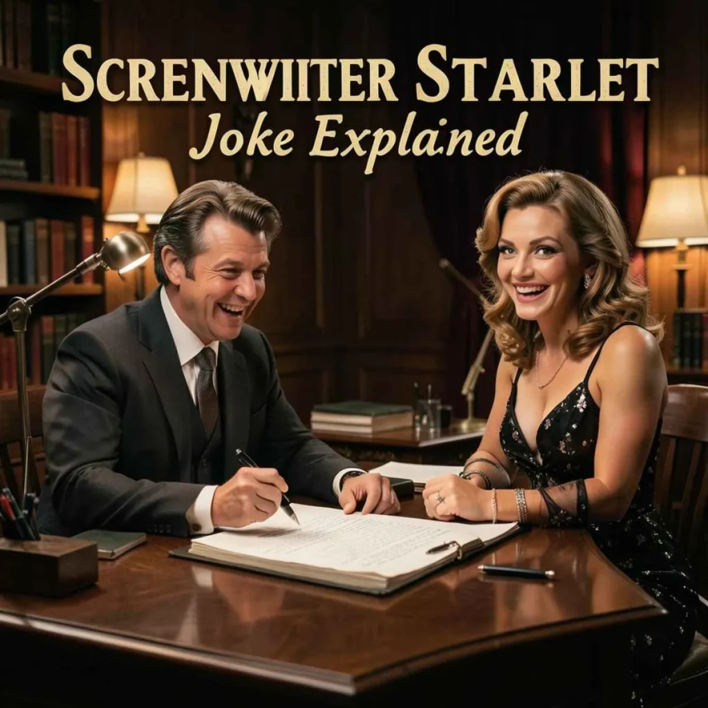 Screenwriter Starlet Joke Explained