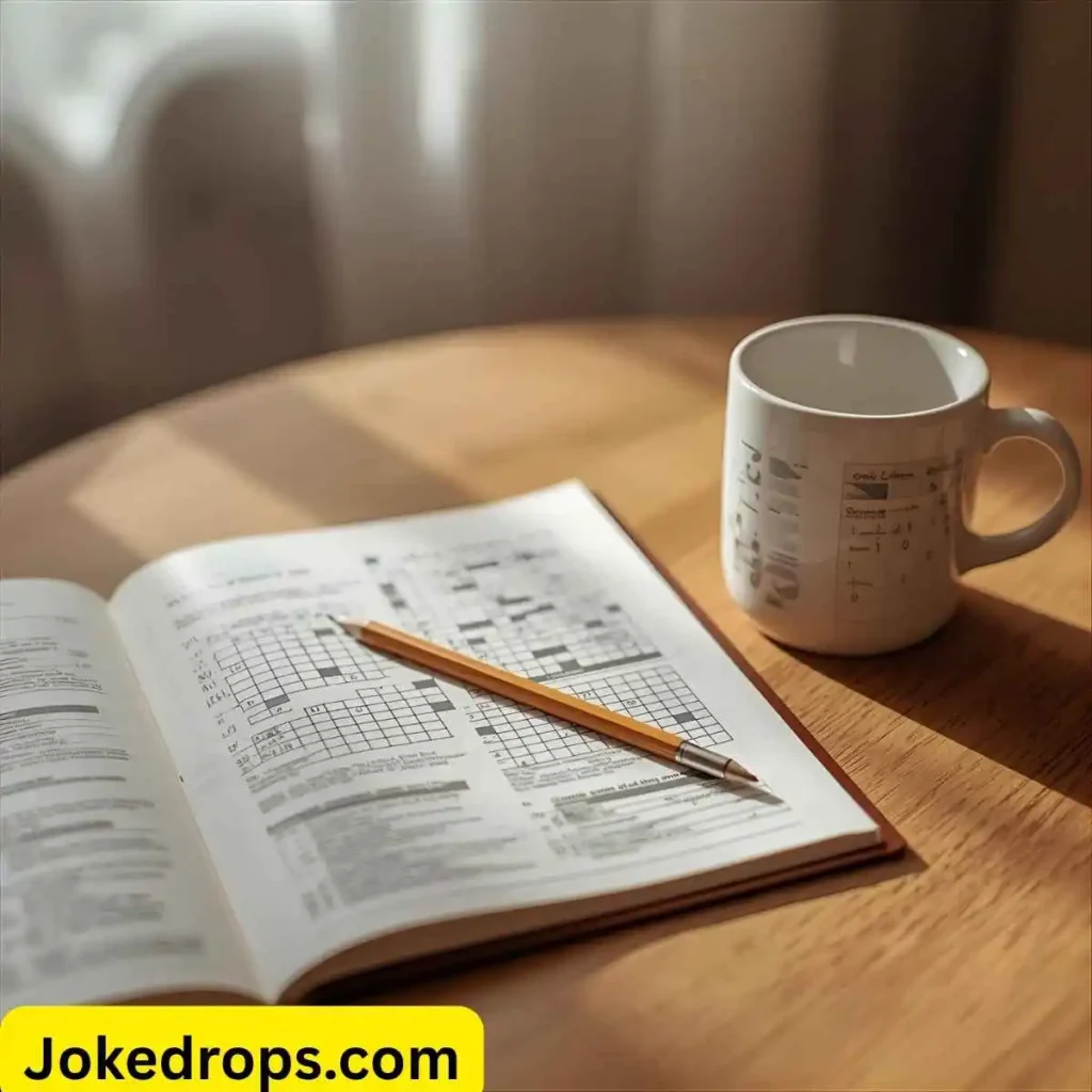 Less Funny as a Joke Crossword Clue