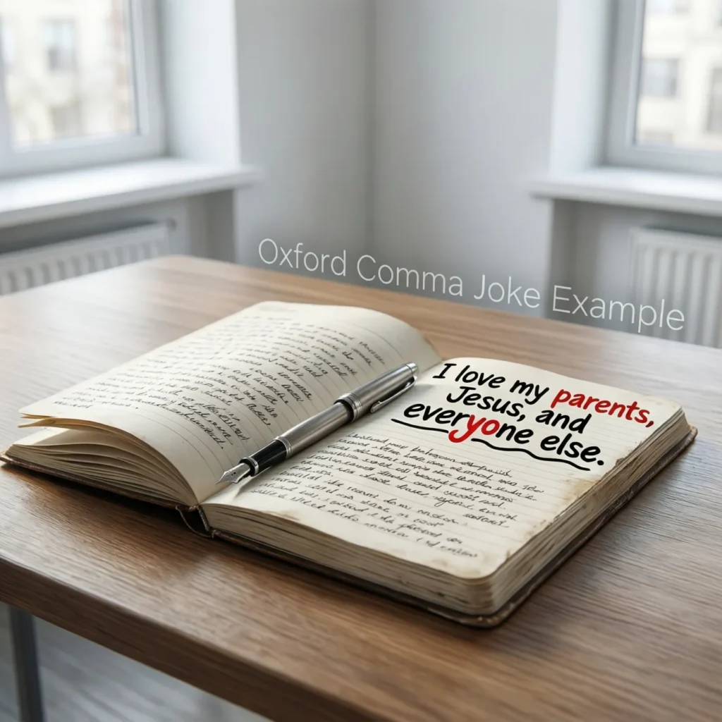 Oxford Comma Joke Example