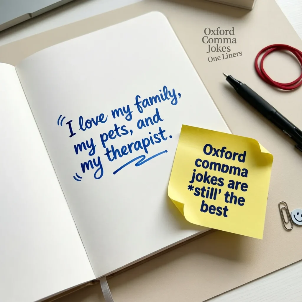Oxford Comma Jokes One Liners