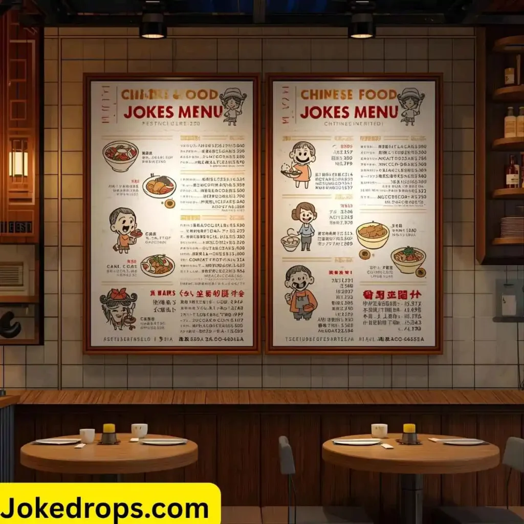 Chinese Food Jokes Menu