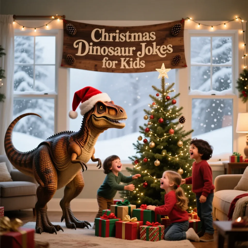 Christmas Dinosaur Jokes for Kids