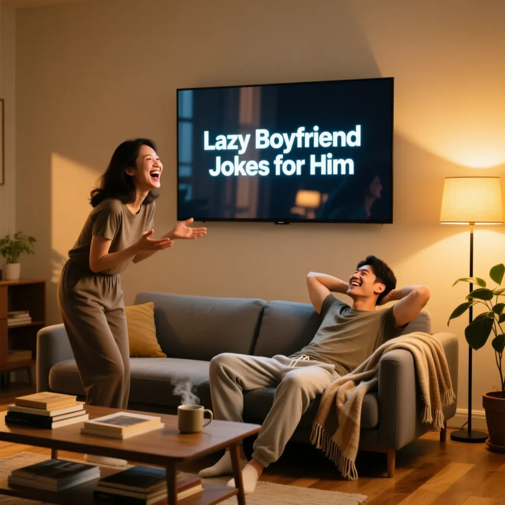 Lazy Boyfriend Jokes for Him