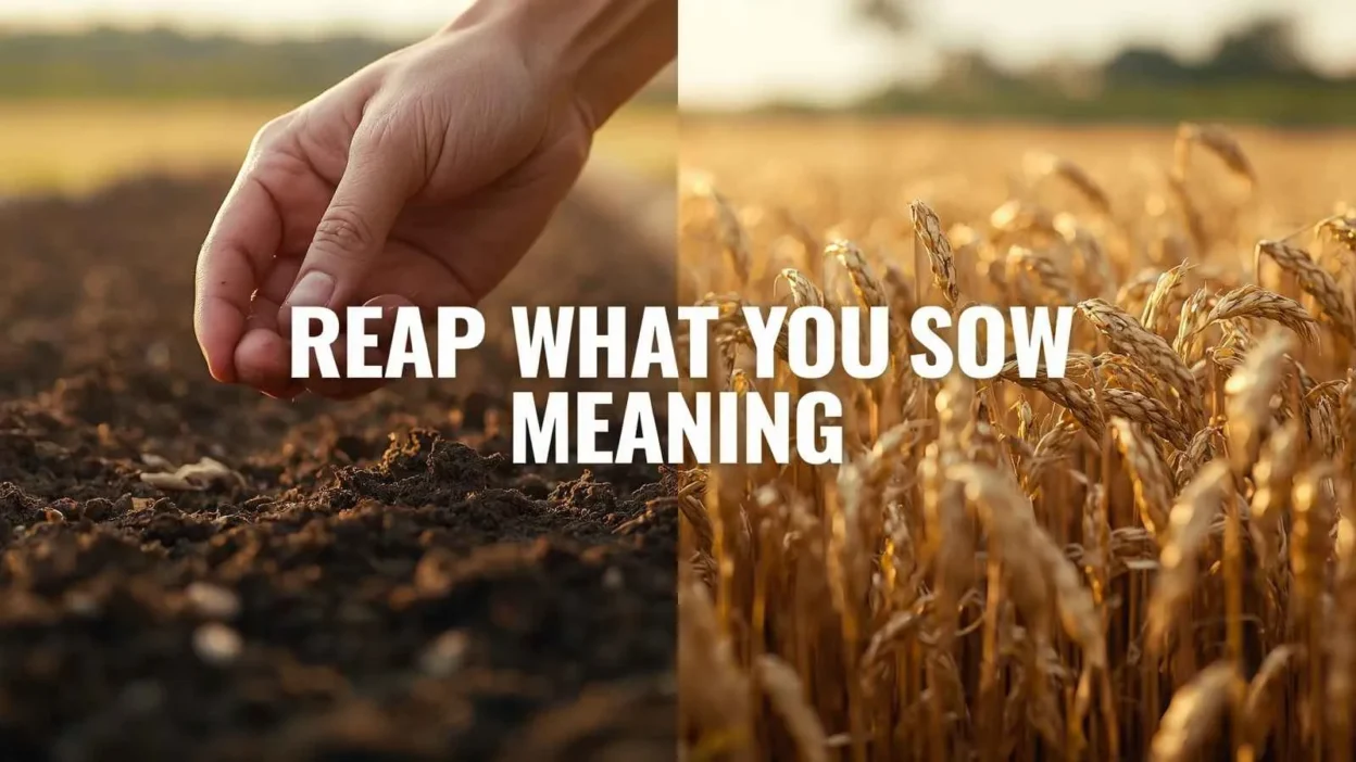 Reap What You Sow Meaning
